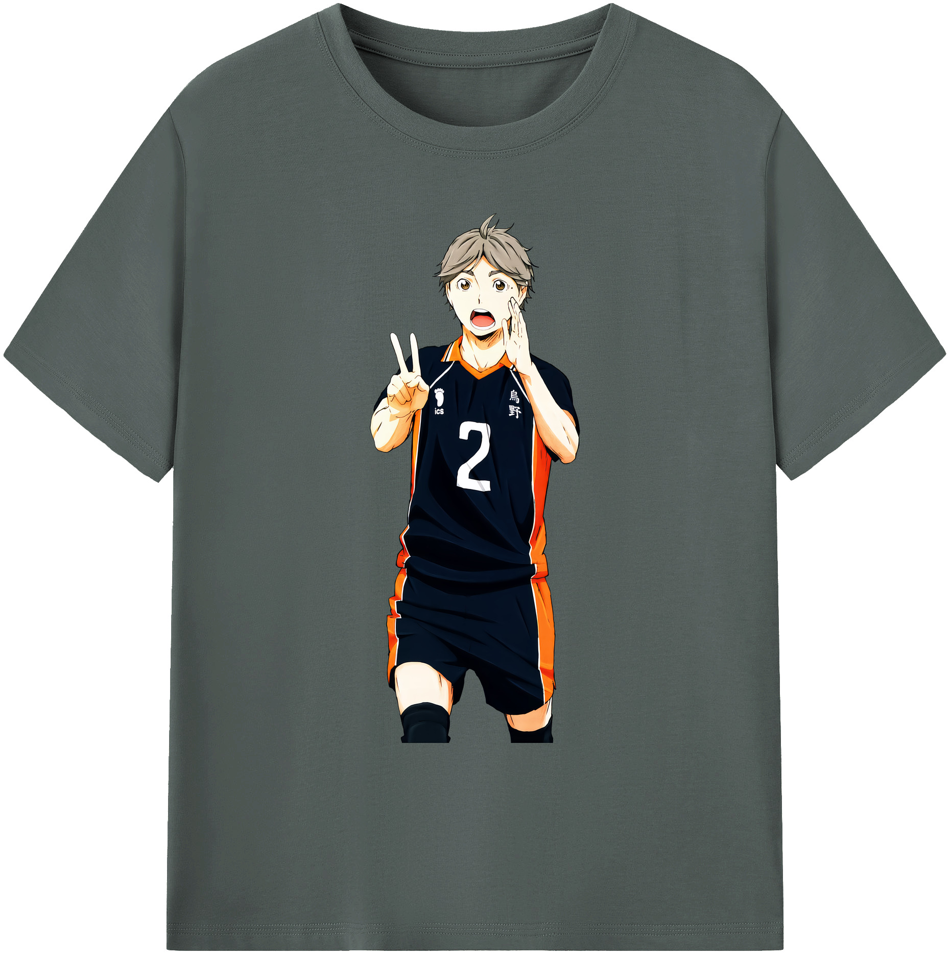 （画像用） ハイキュー!! Haikyu!! 綿100％ メンズ半袖Tシャツ｜肌触りやわらか＆通気性